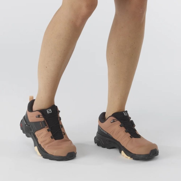 Tenis Senderismo Salomon X Ultra 4 GTX Mujer Marrom Negros | MX RGLC839
